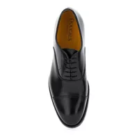 Pantofi eleganti Doucal's pentru Barbati - Pantofi eleganti Doucals Black Oxford Shoes With Five Holes In Smooth Leather Man Black Barbati (BM 16920702) - B-mall.ro