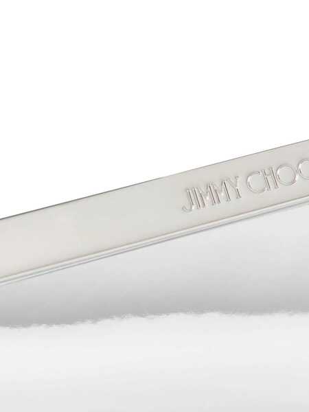 Genti mini Jimmy Choo Emmie Metallic Envelope Clutch With Logo Lettering On The Front And Chain-Link Shoulder Strap In Leather And Fabric Blend Woman... (BM 16920903) 5