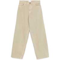 Blugi 'Bethany' Green Jeans With Logo Patch On The Back In Cotton Twill Woman Femei