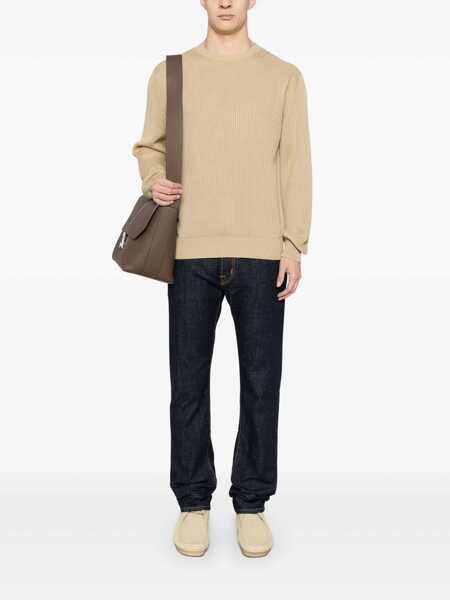 Blugi Jacob Cohen Bard Blue Jeans With Belt Loops And Logo Patch On The Rear In Denim Man BLUE Barbati (BM 16921884) 2