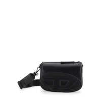 Genti de umar '1Dr' Black Crossbody Bag With Oval D Logo Embroidery On The Front In Leather Man Barbati