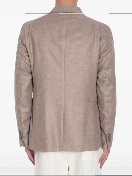 Jachete Tagliatore Double-Breasted Silk Jacket BROWN Barbati (BM 16924312) 3