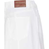Fuste Dama - Fuste Pinko Denim long Skirt BIANCO BRILL Femei (BM 16924438) - B-mall.ro