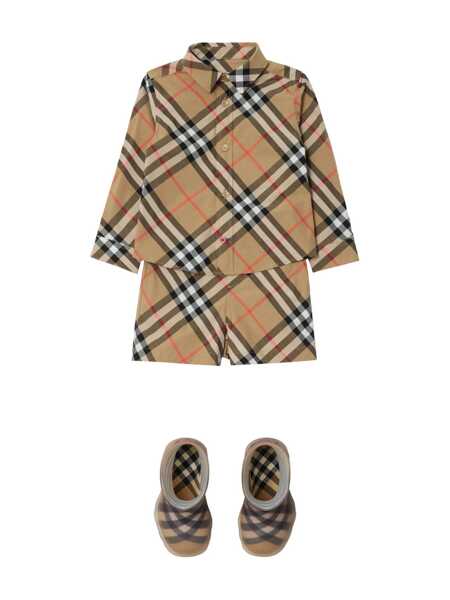 Camasi Burberry INF BOY SHIRTS Beige Baieti (BM 16924671) 3