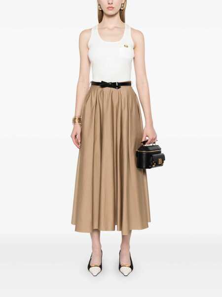 Topuri Elisabetta Franchi White tricot top White Femei (BM 16924893) 2