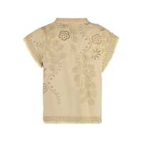 Topuri Alberta Ferretti Dama - Topuri Alberta Ferretti Alberta Ferretti Cotton Top Beige Femei (BM 16924941) - B-mall.ro