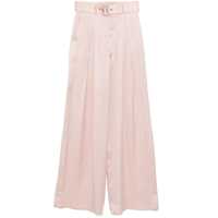 Pantaloni casual Zimmermann Pink Silk Pants Femei