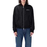 Geci Off-White Off-White Script Varsity Jacket