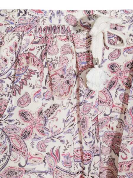 Pantaloni casual Isabel Marant Isabel Marant toile Ecru And Purple Pants ECRU/PURPLE Femei (BM 16926735) 3