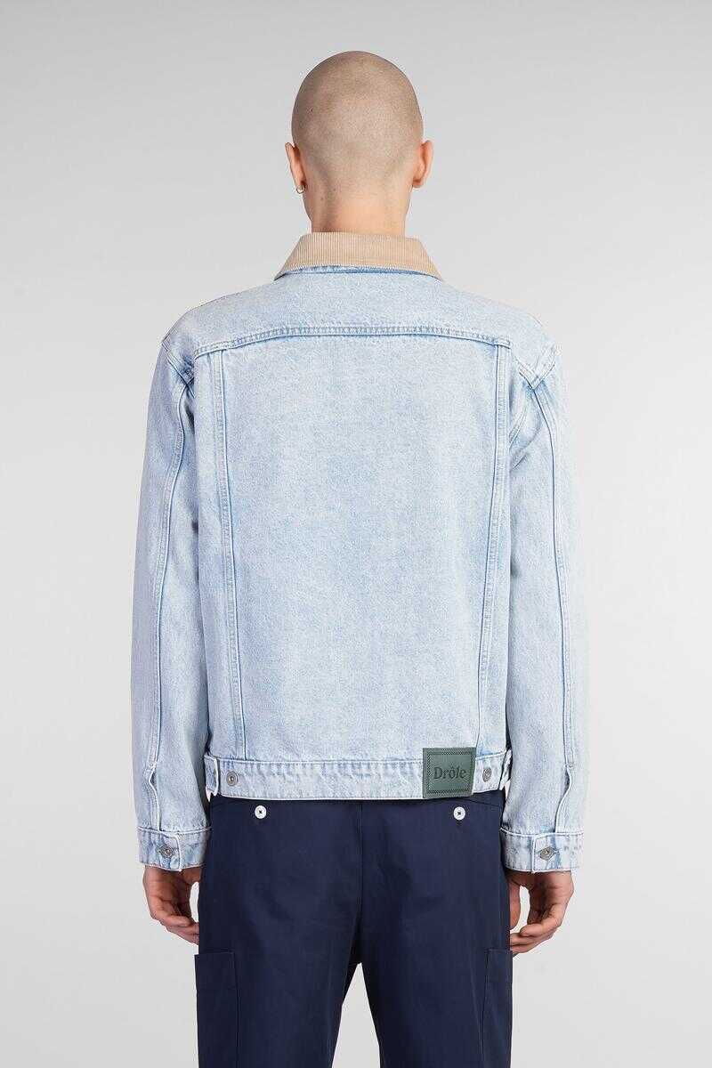 Geci DRLE DE MONSIEUR Drle de Monsieur Denim Jackets Blue Barbati (BM 16927338) 3