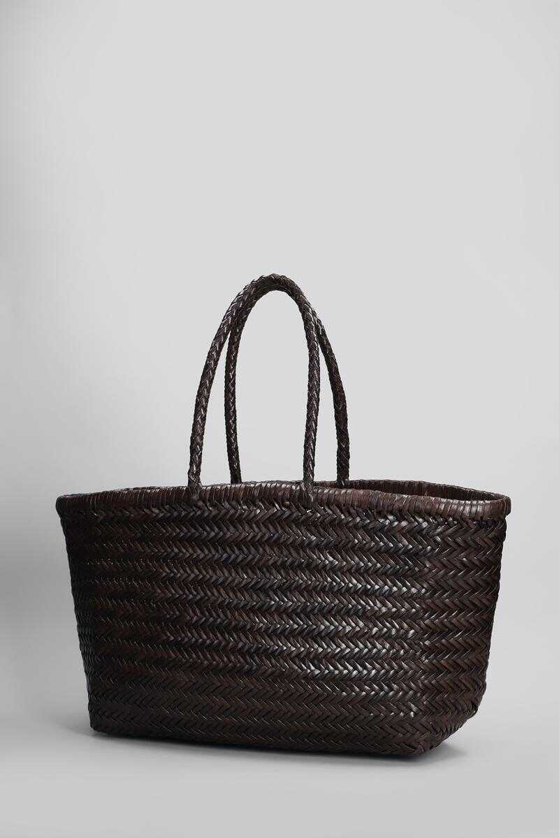 Genti de mana DRAGON DIFFUSION Dragon Diffusion Bamboo Triple Jump Tote BROWN Femei (BM 16927476) 2