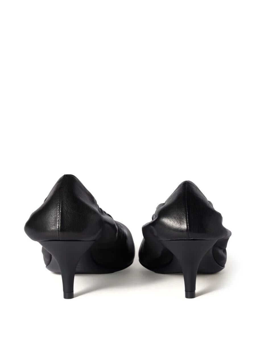 Pantofi cu toc Miu Miu Miu Miu Leather Decollet Nappa Pumps Aviator Black Femei (BM 16927989) 3