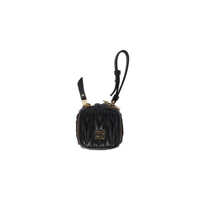 Accesorii Miu Miu Trick Matelassé Nappa Leather Keyring Femei