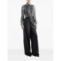 Camasi Dolce & Gabbana Dama - Camasi Dolce & Gabbana Dolce & Gabbana Black And White Silk Shirt LEO F.DO GRIGIO Femei (BM 16930533) - B-mall.ro