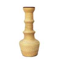 Accesorii LA ROSE La Rose Raffia And Leather Vase