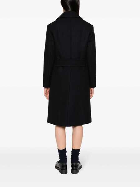 Paltoane Prada Prada Virgin Wool Coat BLUE Femei (BM 16932861) 4