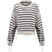 Pulovere Mm6 Maison Margiela Distressed Sweater Femei