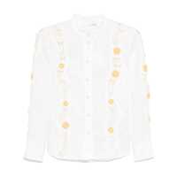 Camasi Zimmermann Zimmermann 'Everley' White Linen Shirt Femei