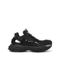 Sneakers Versace Black Sneakers With Black Panelled Design And Cut-Out Details Femei