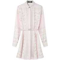Rochii Versace Pink Short Dress With A Waist Belt Femei