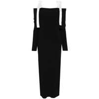 Rochii Rotate Birger Christensen Off-The-Shoulder Long Dress Femei