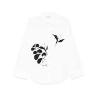 Camasi Forte_Forte Black Floral Print Shirt Femei