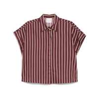 Camasi Forte_Forte Red And White Striped Cotton Shirt Femei