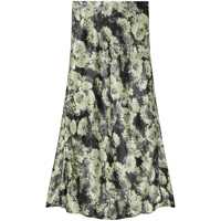 Fuste Tory Burch Green Floral Long Skirt Femei