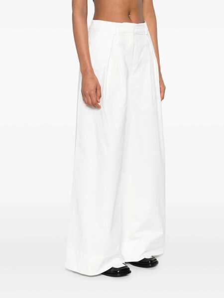 Pantaloni casual THE GARMENT The Garment Trousers WHITE Femei (BM 16938333) 3