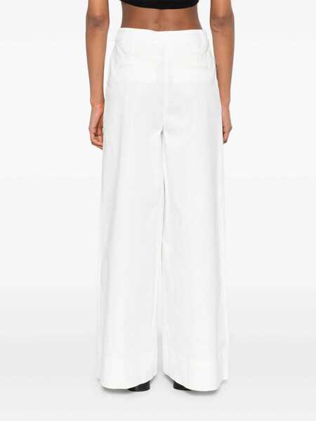 Pantaloni casual THE GARMENT The Garment Trousers WHITE Femei (BM 16938333) 4
