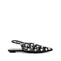 Balerini The Attico Grid Suede Flat Ballerinas Femei