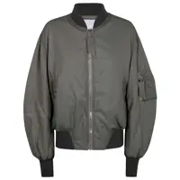 Bomber jacket Green Bomber Jacket With Zip Pocket On The Sleeve In Tech Fabric Woman Femei