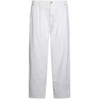 Pantaloni Moschino White Cotton Pants Barbati