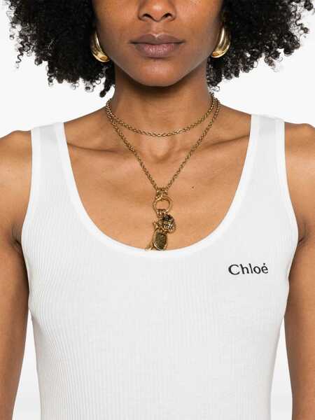 Topuri Chloe Chlo Top WHITE Femei (BM 16939947) 5