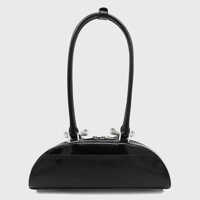 Genti de umar Self-Portrait Dama - Genti de umar Self-Portrait Self-Portrait Black Leather Shoulder Bag Black Femei (BM 16940451) - B-mall.ro