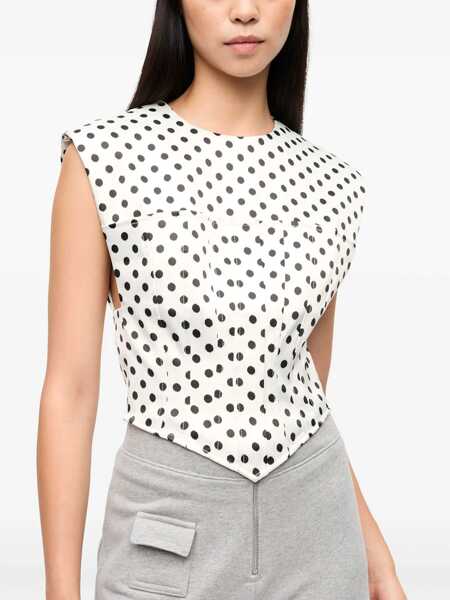 Bluze Ganni Ganni Blouse Beige Femei (BM 16941384) 5