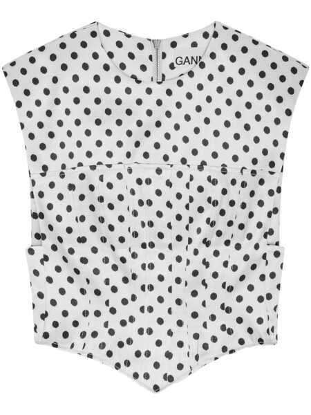 Bluze Ganni Ganni Blouse Beige Femei (BM 16941384) 1