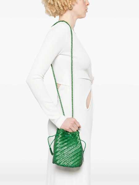 Genti de umar DRAGON DIFFUSION Dragon Diffusion Pompom Double Jump Shoulder Bag GREEN Femei (BM 16941450) 2