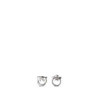 Cercei Salvatore Ferragamo Silver Brass Earrings Femei