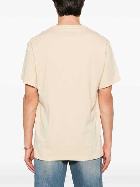 Topuri Alexander McQueen Alexander McQueen T-Shirts And Polos Beige Barbati (BM 16945719) 3