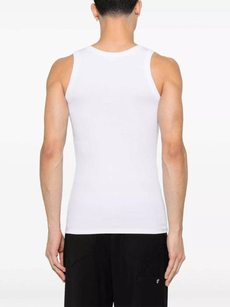 Topuri Alexander McQueen Alexander McQueen T-Shirts And Polos OPTICAL WHITE Barbati (BM 16945740) 3