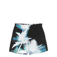 Sorturi de baie Alexander McQueen Black Swimsuit With Light Blue And White Print Barbati