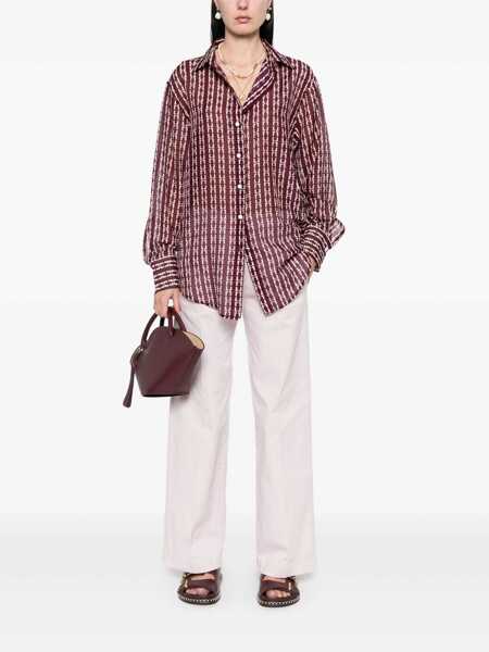 Pantaloni casual forteforte ForteForte My Pants Trousers In Cotton PINK Femei (BM 16946145) 2
