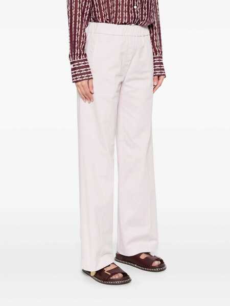 Pantaloni casual forteforte ForteForte My Pants Trousers In Cotton PINK Femei (BM 16946145) 3