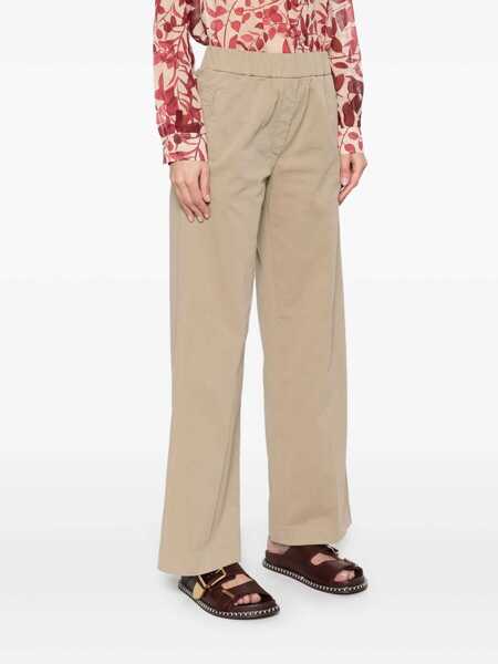 Pantaloni casual forteforte ForteForte My Pants Trousers In Cotton Beige Femei (BM 16946148) 3