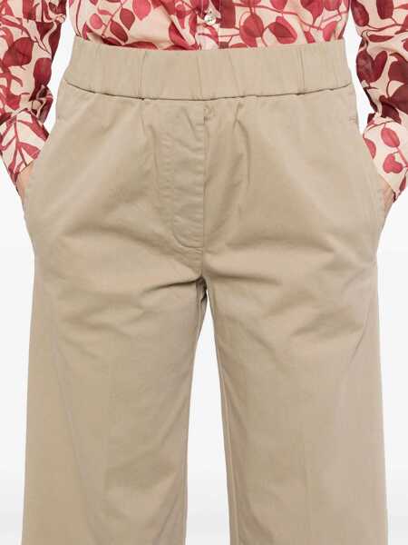 Pantaloni casual forteforte ForteForte My Pants Trousers In Cotton Beige Femei (BM 16946148) 5