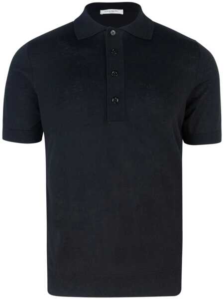 Tricouri Polo Paolo Pecora Paolo Pecora Polo Shirt Black Barbati (BM 16946154) 1
