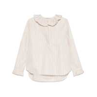 Camasi Philosophy Di Lorenzo Serafini Striped Shirt With Ruffles Femei