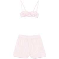 Rochii Philosophy Di Lorenzo Serafini Striped Top And Shorts Set Femei