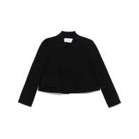 Geci Harris Wharf London Black Crop Jacket Femei